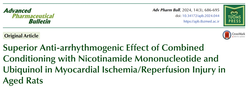 Superior Anti-arrhythmogenic Effect of Combined Conditioning with Nicotinamide Mononucleotide and Ubiquinol in Myocardial lschemia/Reperfusion Injury in Aged Rats