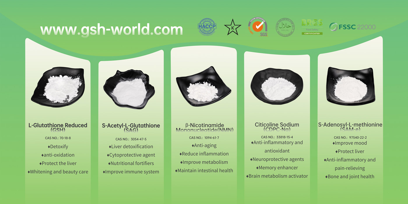 L-Glutathione Reduced API Pharmaceutical Intermediates Cosmetic Raw Materials, Manufacturers, Factory, Suppliers